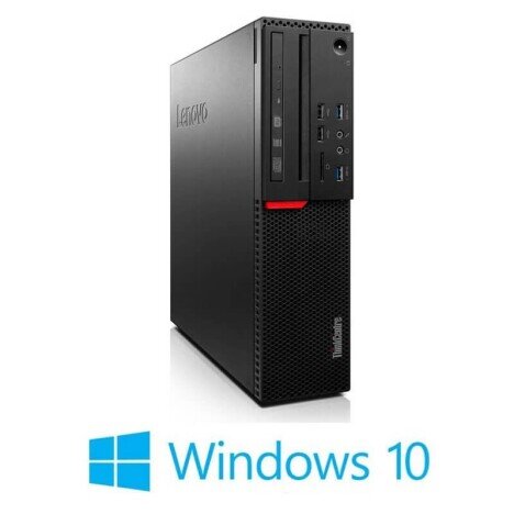 Calculatoare Lenovo M710s SFF, Quad Core i7-7700, 16GB DDR4, SSD, Win 10 Home